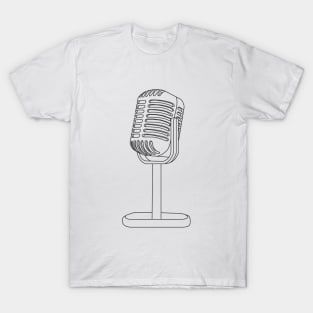 Hand Drawn Microphone T-Shirt